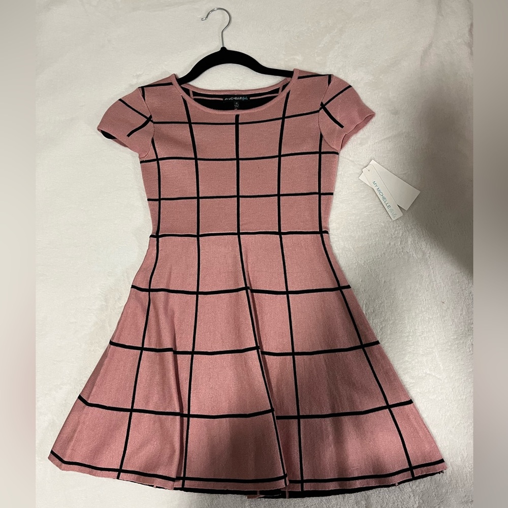 My Michelle Girls Pink & Black Dress